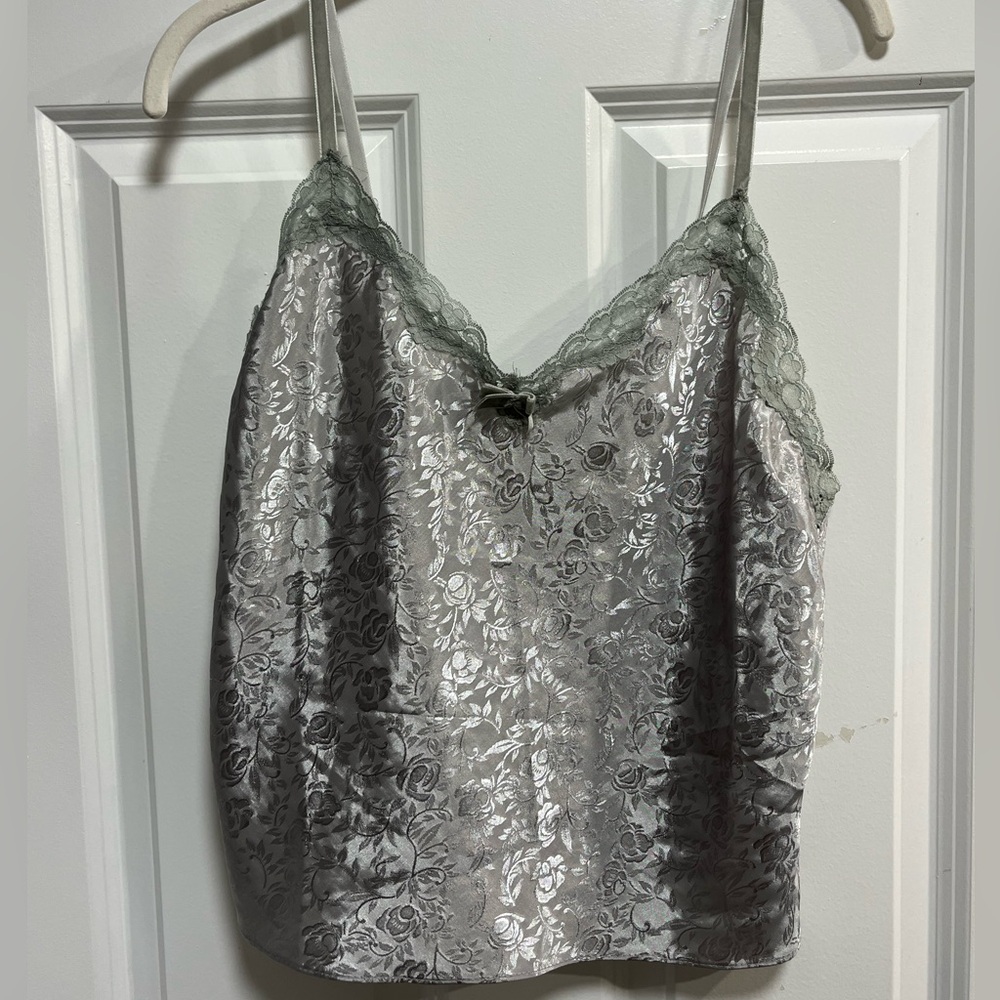 Sage Green Floral Lace Camisole